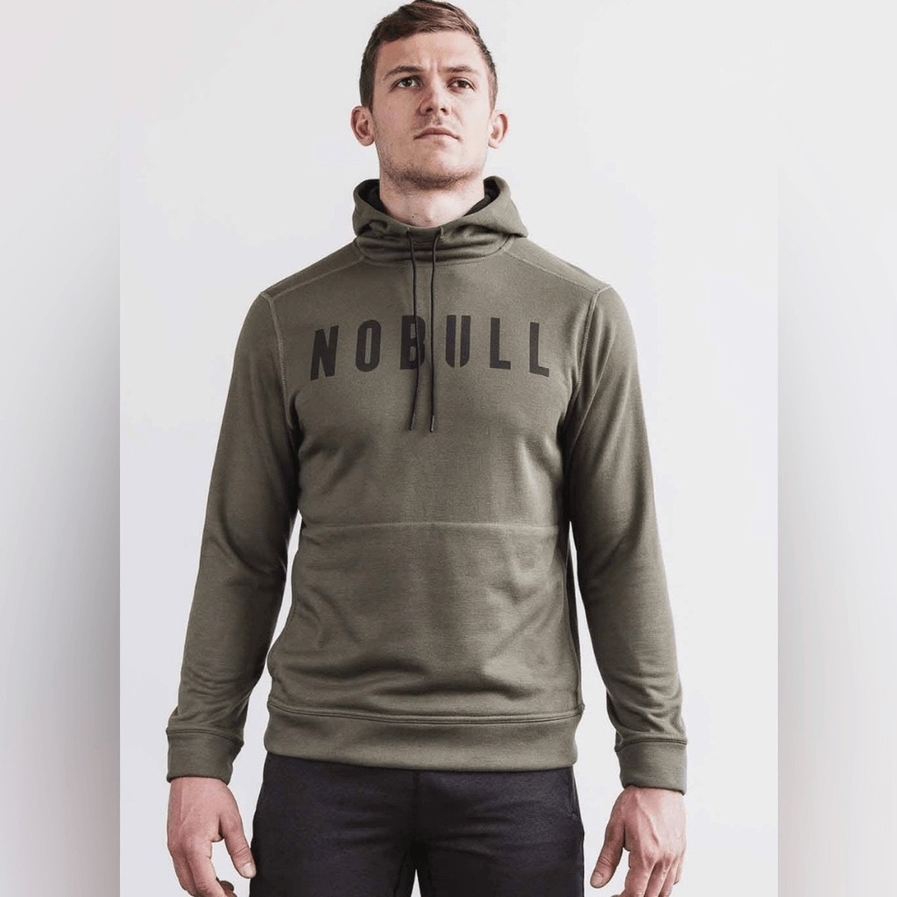 NOBULL Men's Army Green Training Athletic Performance Sweater